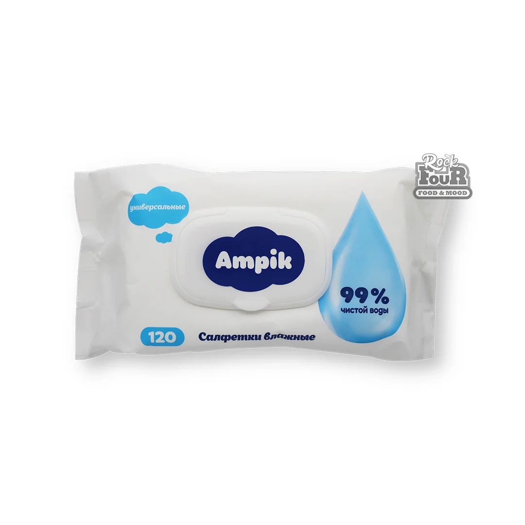 Խոնավ անձեռոցիկ մանկական «Ampik» 120հատ